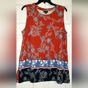 J. Jill floral sleeveless top